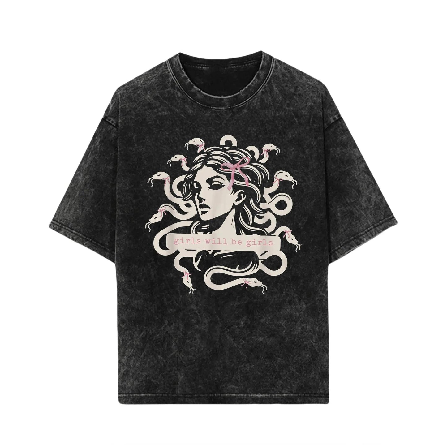 Girls Will Be Girls Medusa  Tee, Feminine Rage Boxy Crop, Feminist, Anti Trump, Womens Rights, Equality, Progressive Liberal