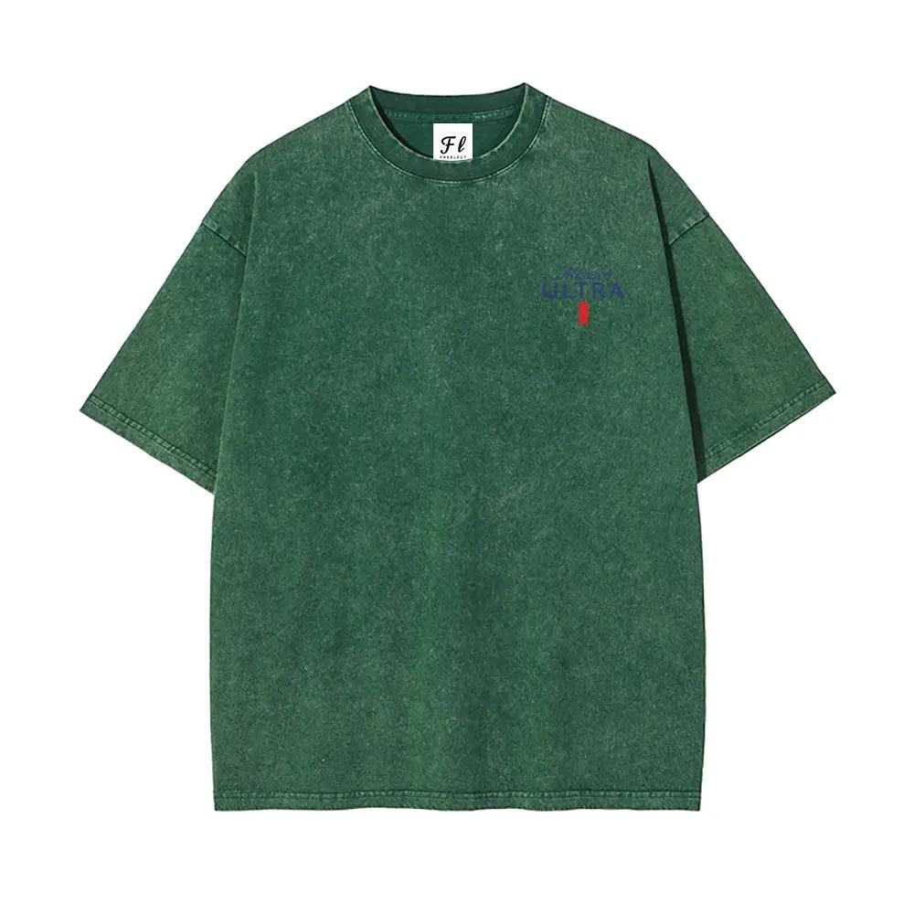 Golf Retro Washed  Cotton T-Shirt for Men, Loose Crew Neck, Casual Breathable, Michelob Ultra Golf Design,Suitable For Street Retro And Outdoor Sports And Leisure, Everyday Outfit