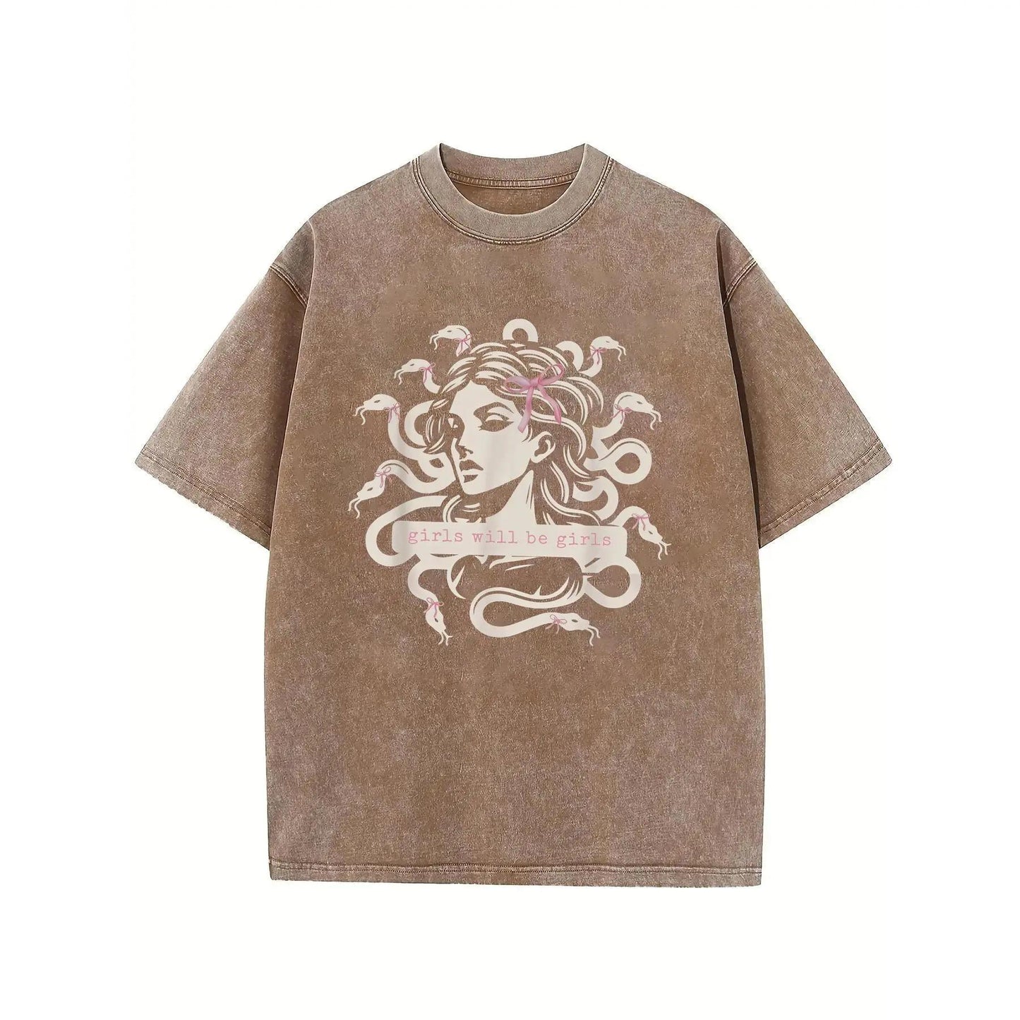 Girls Will Be Girls Medusa  Tee, Feminine Rage Boxy Crop, Feminist, Anti Trump, Womens Rights, Equality, Progressive Liberal