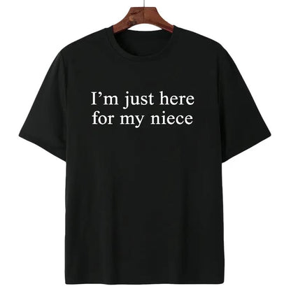 I'm Just Here For My Nephew  Shirt, New Future Aunt T-shirt, Cute Auntie Graphic Tee, Funny Titi Clothing