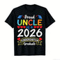 Proud Mommy of a 2026 Kindergarten Graduate T-Shirt - Soft Retro Tee with Heart & 2026 Number Design, Kindergarten Graduation Party Outfit, Mommy Gifts Suitable for Moms, Casual Wear & Graduation Gifts for Kindergarten Events