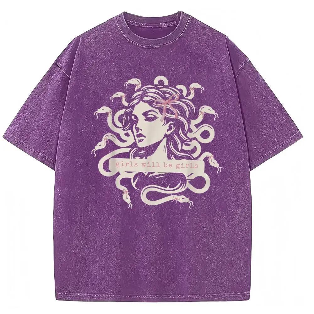Girls Will Be Girls Medusa  Tee, Feminine Rage Boxy Crop, Feminist, Anti Trump, Womens Rights, Equality, Progressive Liberal