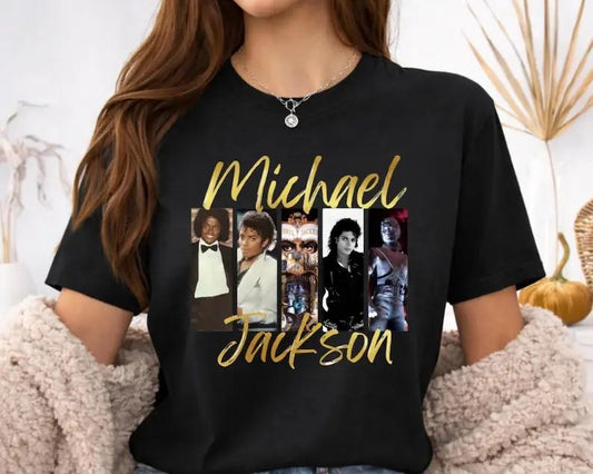 Michael Jackson King of Pop Vintage T-Shirt | Retro 90s Music Graphic Tee Trend Music Tee