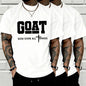 GOAT (God Over All) graphic T-shirt for men, 100%25 pure cotton, loose street-style short sleeves—trendy Christian casual top, best-selling faith urban fashion style., Shortsleeve, Menswear, Tshirt, Round Neck tiktokshopspringglowup