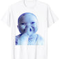 Funny AI Baby Holding Laugh Meme Trend T-Shirt