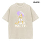 Holafish Womens Vintage Acid Wash Graphic Tee, Crew Neck Short Sleeve, Soft and Lightweight Cotton, Casual Cotton Unisex, Fashion Tops for Everyday Outfits