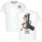 Glock Perfect Sexy Women's T-Shirt, vintage gun tactical T-shirt, is an excellent choice for gun enthusiasts, featuring a tactical style graphic tee