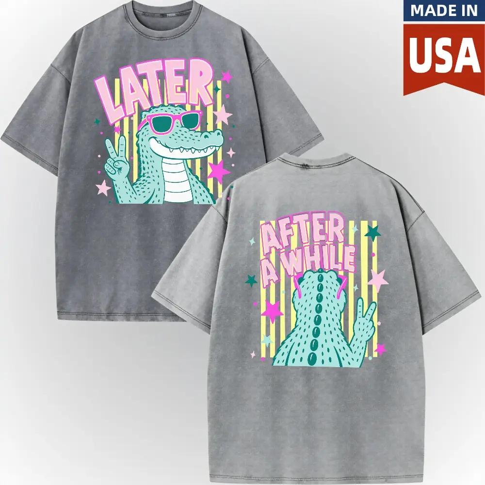 Later Alligator Shirt, After A While Crocodile, Funny Retro Gator Shirt, Cute Animal Shirts #   Animal #   TikTokMadeMeBuyIt #   TikTokShop