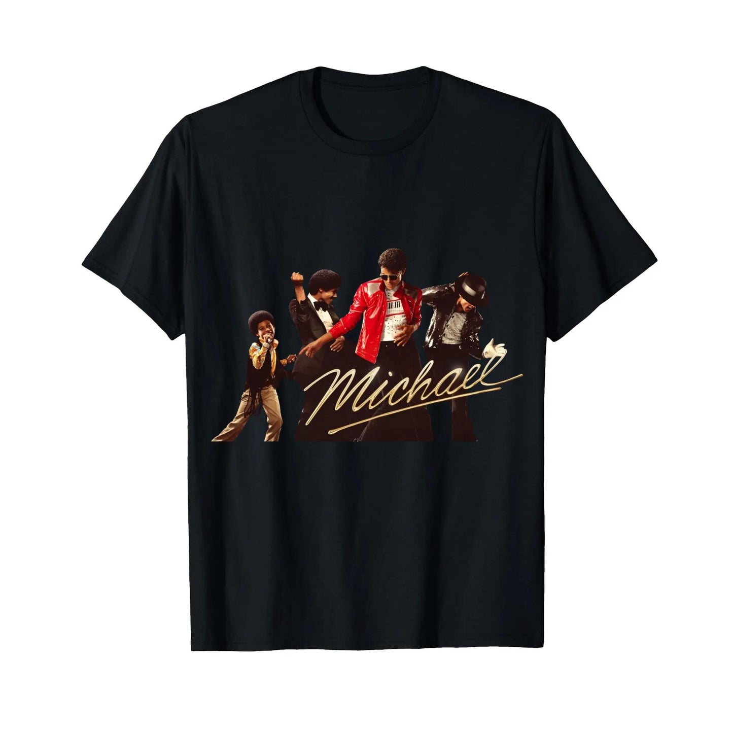 Michael Jackson Iconic Pose With Signature And Sparkling Jacket Design Perfect For Music Lovers And Pop Culture Fans Ideal Gift For Friends Family Or Yourself During Spring Summer Seasons Fashion T-Shirt