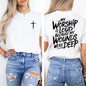 My Worship Is Loud Because My Wounds Were Deep Unisex Washed Christian Shirt, Christian Scripture T-Shirt, Vintage Retro Washed Shirt Double Sided Printed
