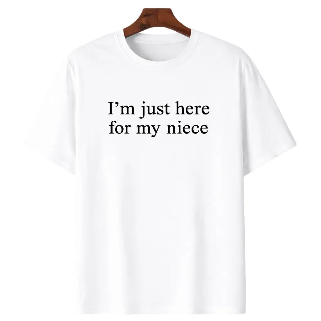I'm Just Here For My Nephew  Shirt, New Future Aunt T-shirt, Cute Auntie Graphic Tee, Funny Titi Clothing