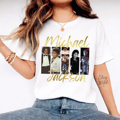 Michael Jackson King of Pop Vintage T-Shirt | Retro 90s Music Graphic Tee Trend Music Tee