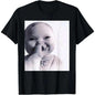 Funny AI Baby Holding Laugh Meme Trend T-Shirt
