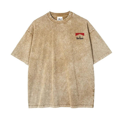 Vintage Washed Western Rodeo Graphic T-Shirt for Men, 100%25 Cotton Loose Fit Oversized Tee, Cowboy Horse Riding Print Shirt, Retro Country Style Back Print Streetwear Top, Soft Breathable Casual Summer T-Shirt, Unisex Western Cowboy Gift Tee
