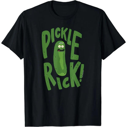 Cotton Short Sleeve Rick and Morty Pickle Rick Warts T-Shirt for Men Women