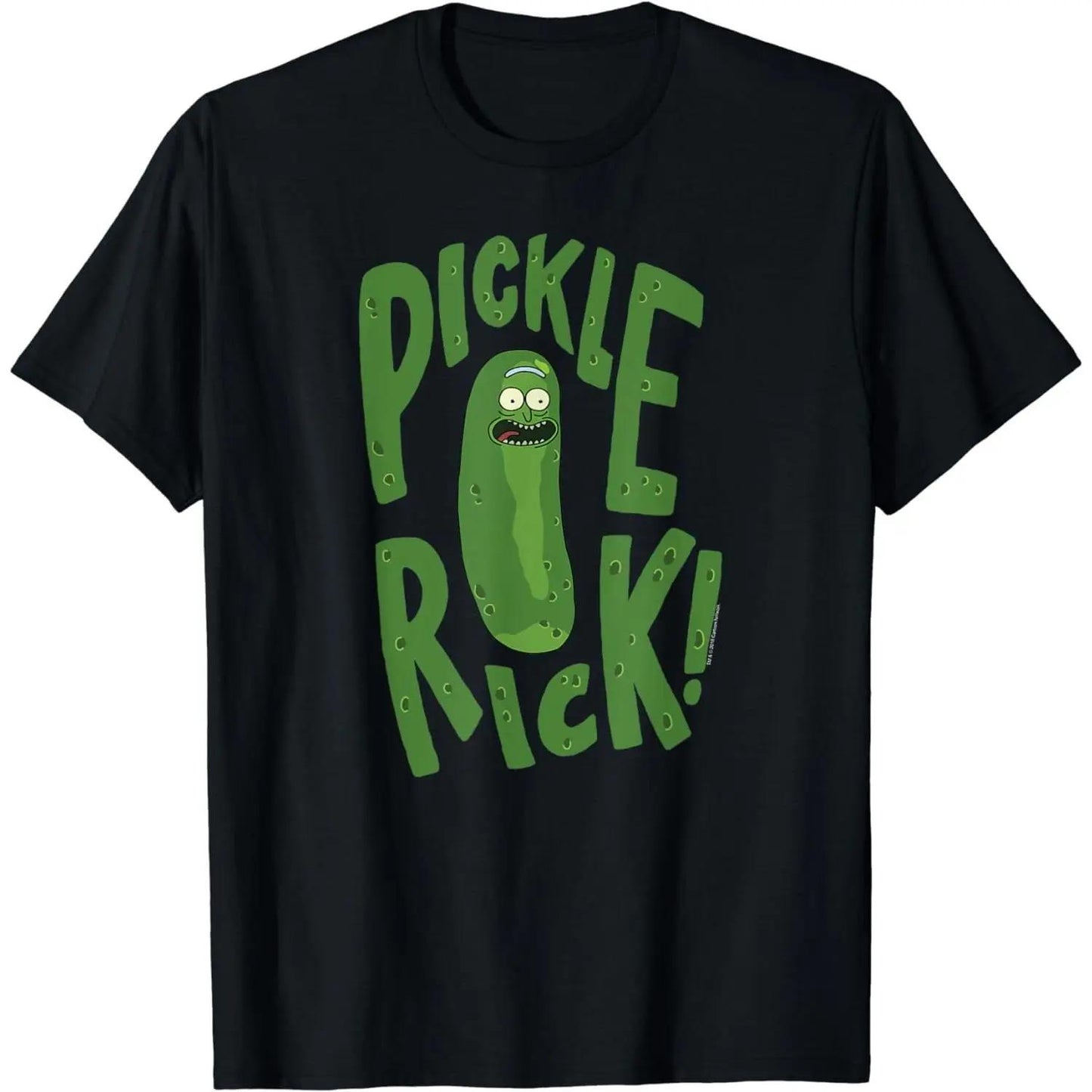 Cotton Short Sleeve Rick and Morty Pickle Rick Warts T-Shirt for Men Women