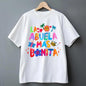 La Abvela Mas B0nita, Abvela Latina Grandmother Graphic Tee Pure  Fabric Casual Crew Neck T-Shirt Trendy Tops for Women for Men, Perfect Gift