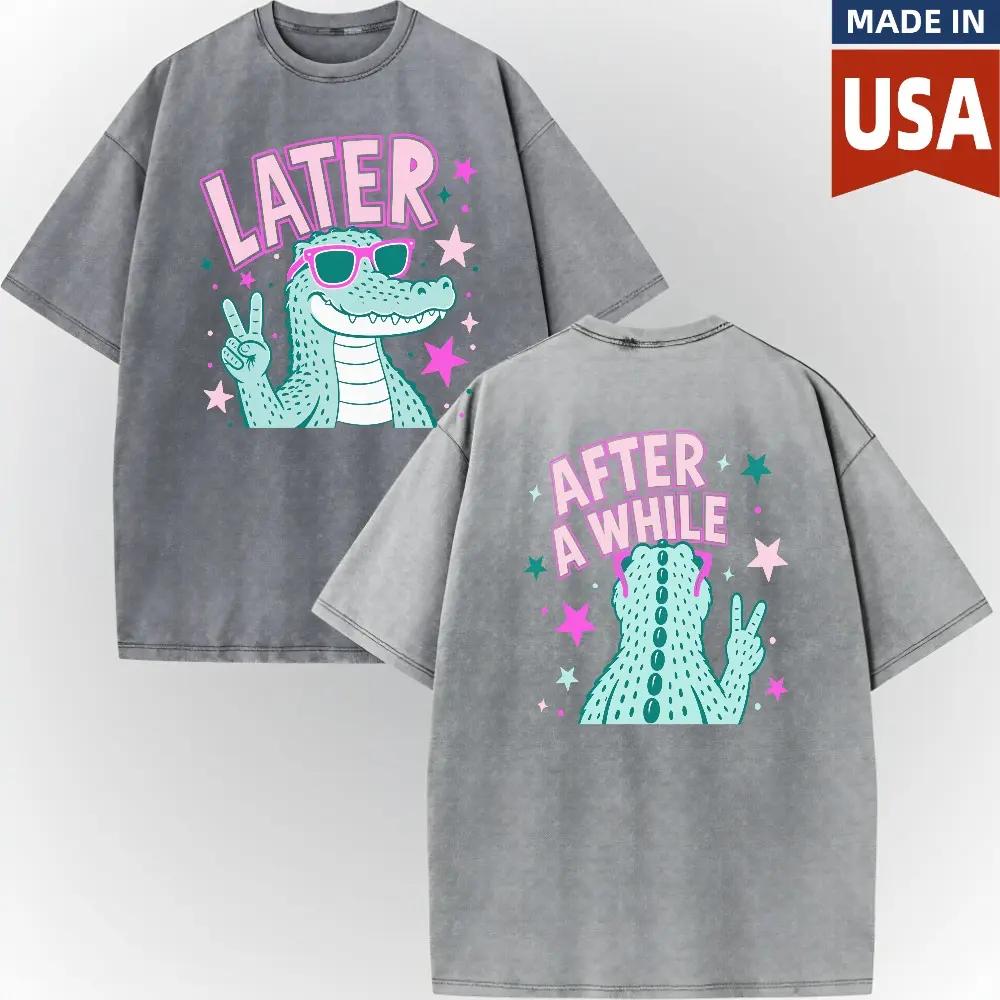 Later Alligator Shirt, After A While Crocodile, Funny Retro Gator Shirt, Cute Animal Shirts #   Animal #   TikTokMadeMeBuyIt #   TikTokShop