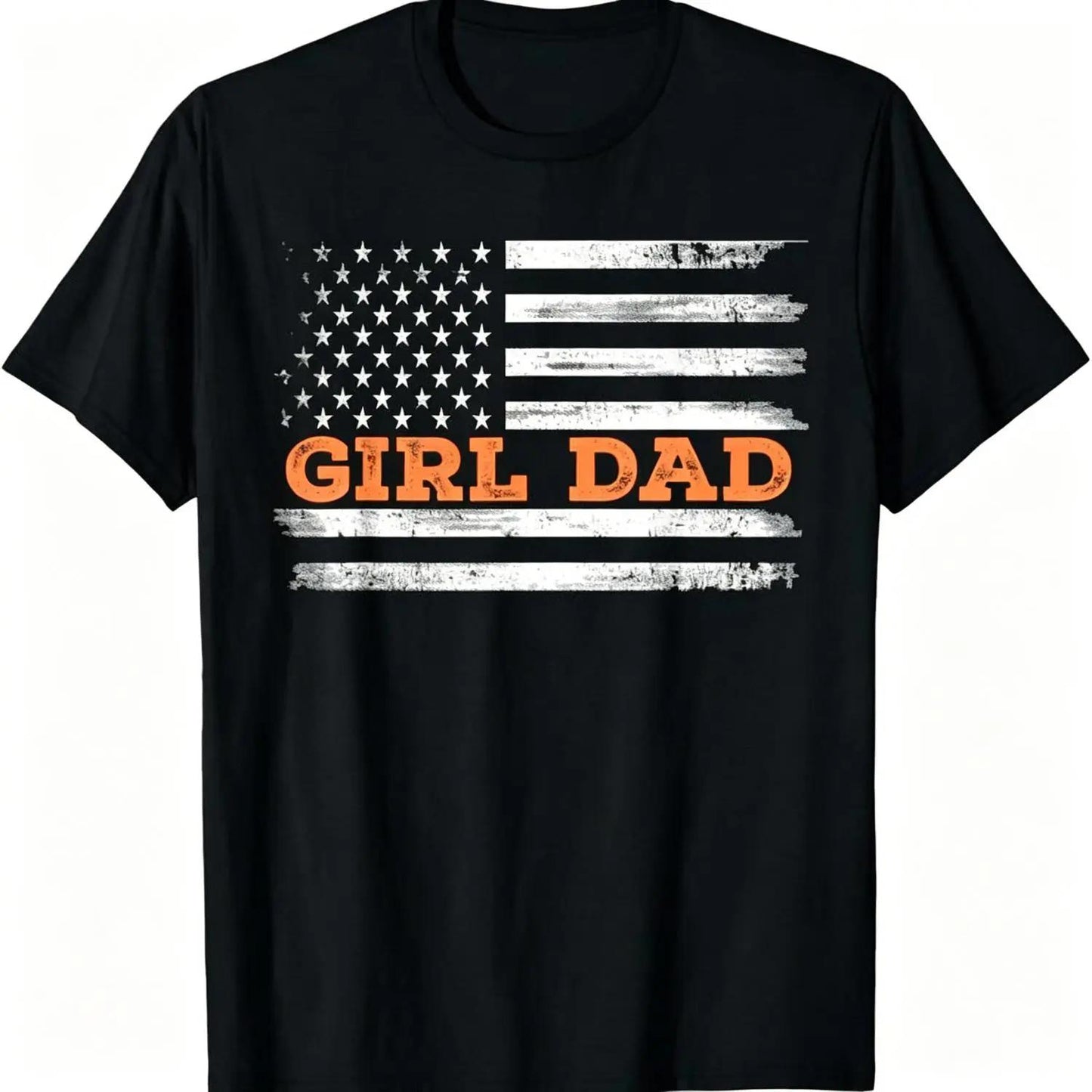 Summer t Shirts Girl Dad Father'S Day Dad Daughter, Dad of Girls Outnumbered T-Shirt Adult Men'S Loose And Comfortable Cotton fathers day gift ideas