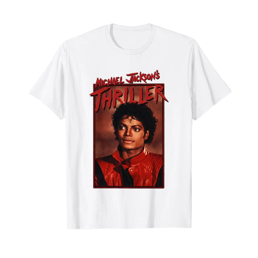 Michael Jackson Men's Thriller Pose Slim Fit T-Shirt Black