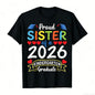 Proud Mommy of a 2026 Kindergarten Graduate T-Shirt - Soft Retro Tee with Heart & 2026 Number Design, Kindergarten Graduation Party Outfit, Mommy Gifts Suitable for Moms, Casual Wear & Graduation Gifts for Kindergarten Events