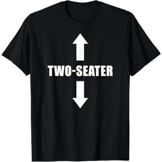 [100%25 Cotton] Vintage Two Seater Arrows Funny College Humor Shirt, Funny Mens T-Shirt, Sarcastic Shirt For Men, Funny Saying Shirts, Cool Gift for Him Graphic tees  Golf Gift T-Shirt For Men and Women