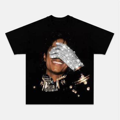 Michael Jackson Glove Graphic T-Shirt Vintage 90s Tee