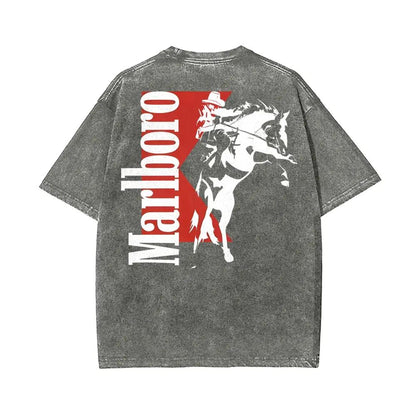Vintage Washed T-Shirt 100%25 Cotton – Oversized Casual Tee for Men & Women, Everyday Essential.8 Streetwear