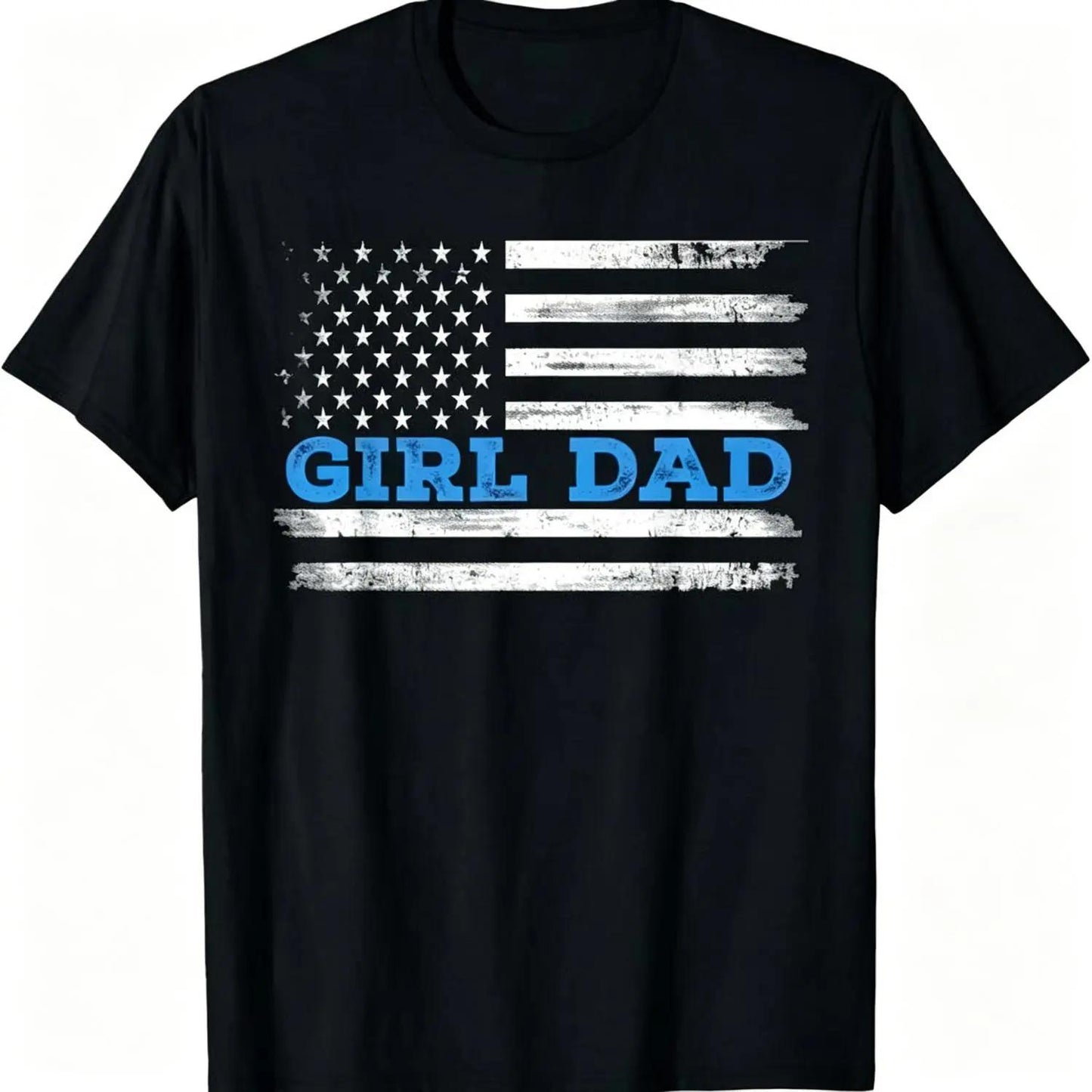 Summer t Shirts Girl Dad Father'S Day Dad Daughter, Dad of Girls Outnumbered T-Shirt Adult Men'S Loose And Comfortable Cotton fathers day gift ideas