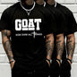 GOAT (God Over All) graphic T-shirt for men, 100%25 pure cotton, loose street-style short sleeves—trendy Christian casual top, best-selling faith urban fashion style., Shortsleeve, Menswear, Tshirt, Round Neck tiktokshopspringglowup