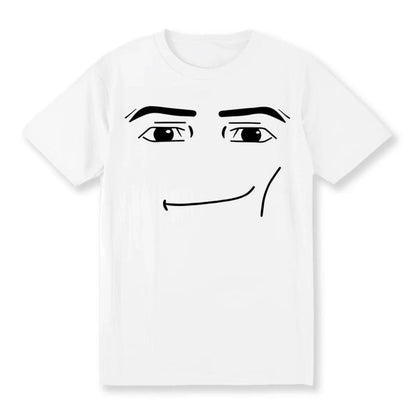 100%25 Cotton Roblox Man Face T-Shirt, Meme Shirt, funny shirt, Gift for Gamers , Classic vintage T-shirt collection Crewneck Relaxed Fit Breathable Tee