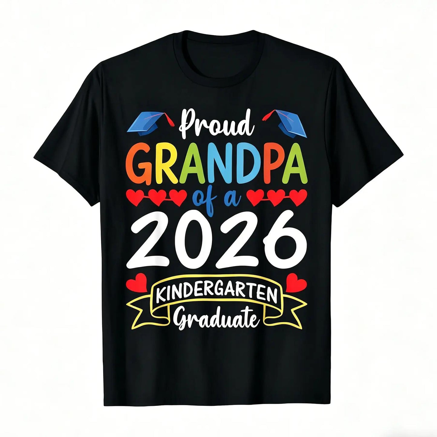 Proud Mommy of a 2026 Kindergarten Graduate T-Shirt - Soft Retro Tee with Heart & 2026 Number Design, Kindergarten Graduation Party Outfit, Mommy Gifts Suitable for Moms, Casual Wear & Graduation Gifts for Kindergarten Events