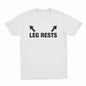 Naughty "Leg Rests" T-Shirt | Arrow Print | Unisex Silly Gag Gift Casual Tee