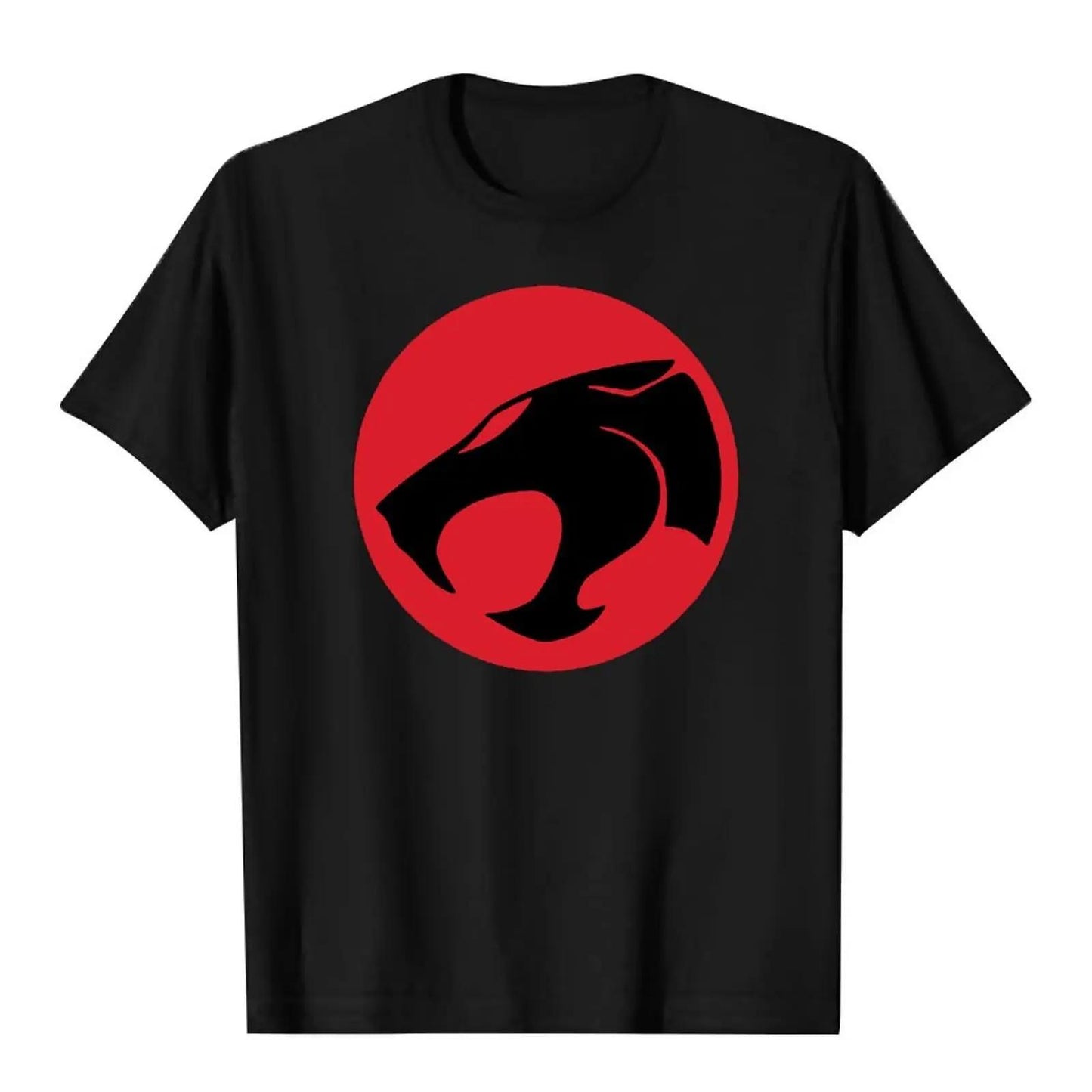 New Cartoon Anime ThunderCats T-Shirt Unisex Fashion Streetwear Oversized Harajuku Top Tee Clothing 24209 Menswear Gamis Black Casual Print Tshirt