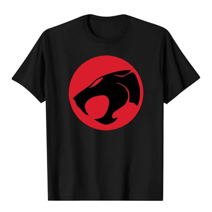 New Cartoon Anime ThunderCats T-Shirt Unisex Fashion Streetwear Oversized Harajuku Top Tee Clothing 24209 Menswear Gamis Black Casual Print Tshirt