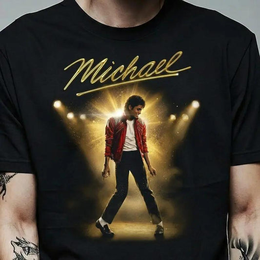 Michael Jackson King of Pop Halftone T-Shirt, Michael Fan Gift, King Of Pop Shirt graphic tees