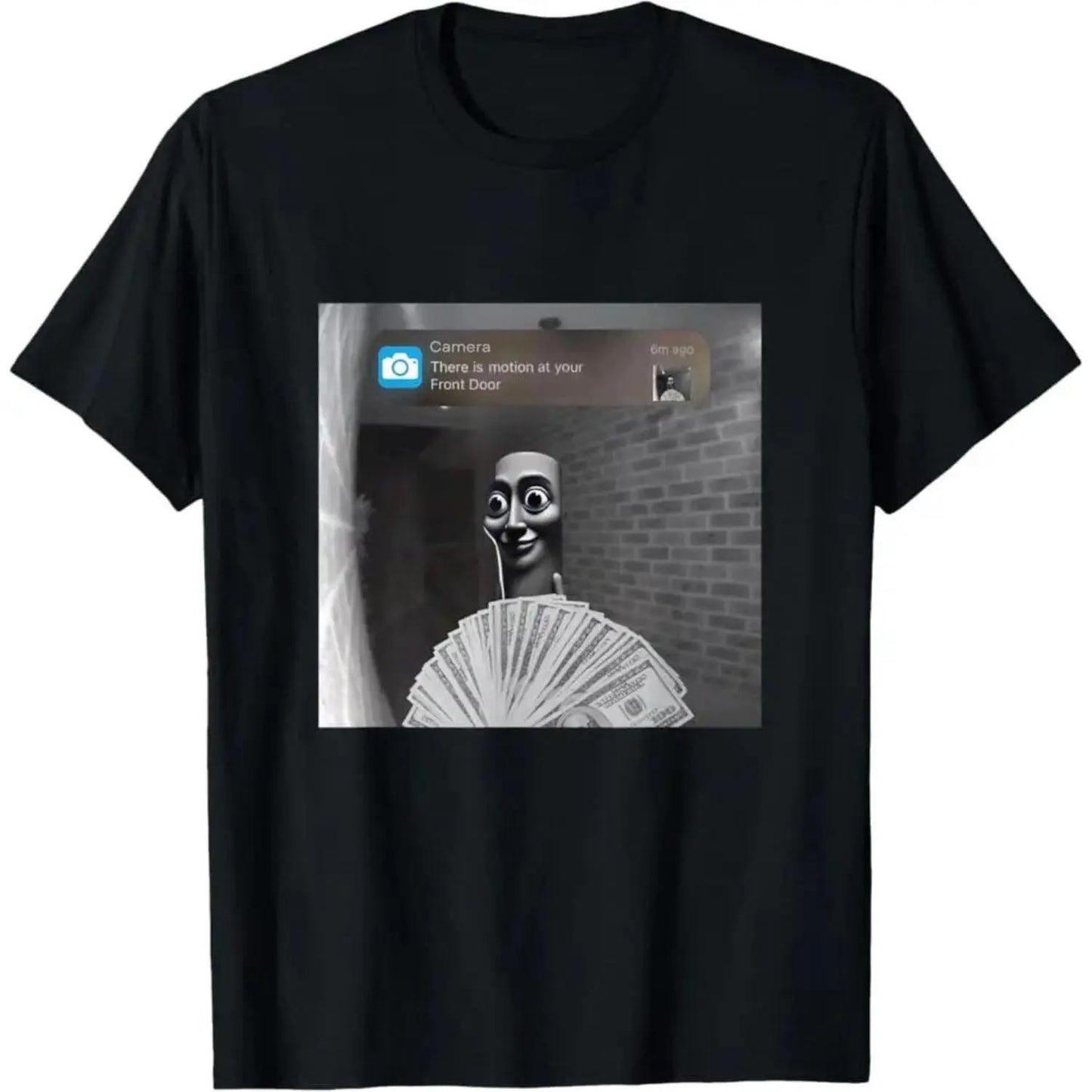 Sahur Motion Meme T-shirt Featuring Tung Tung Tung Design on Front Perfect 100 Cotton Top