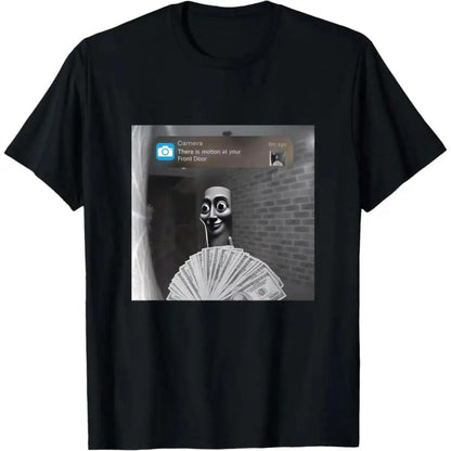 Sahur Motion Meme T-shirt Featuring Tung Tung Tung Design on Front Perfect 100 Cotton Top
