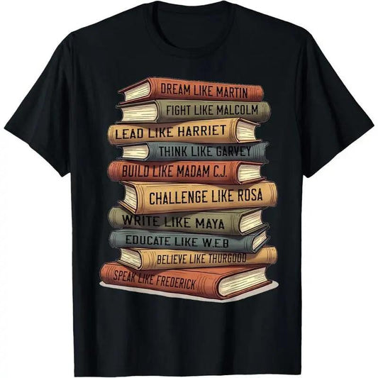 [100%25 Cotton] Black History Month Black Leaders African American Teachers T-Shirt Graphic Tees Cotton  On Golf Gift T-Shirt For Men And Women
