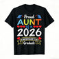 Proud Mommy of a 2026 Kindergarten Graduate T-Shirt - Soft Retro Tee with Heart & 2026 Number Design, Kindergarten Graduation Party Outfit, Mommy Gifts Suitable for Moms, Casual Wear & Graduation Gifts for Kindergarten Events