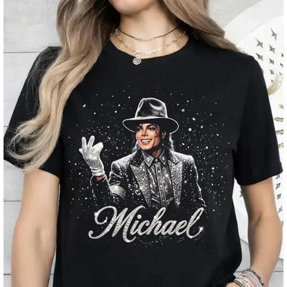 Michael Jackson T-Shirt, King of Pop Graphic T-Shirt, Unisex Hip Hop Streetwear Tee