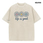 Holafish Upgraded Acid Wash Tee for Women Cotton Trendy Graphic T-Shirt Drop Shoulder Design for Vintage Streetwear Unisex Baggy Hip Hop Style Acid Washed Graphic Tee Mother's Day Gift