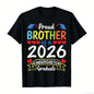 Proud Mommy of a 2026 Kindergarten Graduate T-Shirt - Soft Retro Tee with Heart & 2026 Number Design, Kindergarten Graduation Party Outfit, Mommy Gifts Suitable for Moms, Casual Wear & Graduation Gifts for Kindergarten Events