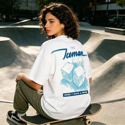 "Ice Man" Drake Retro 3.0 T-shirt, unisex rap shirt, rap T-shirt, music fan shirt, rapper merchandise gift, gift for him, gift for her, Y2K women's and men's patterned T-shirt top, round neck clothing