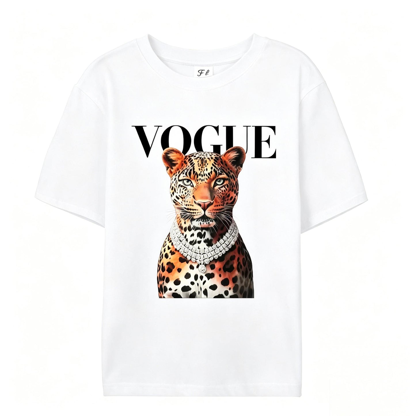 Fashion Leopard Graphic Tee Tshirt   Casual Womenswear Streetwear