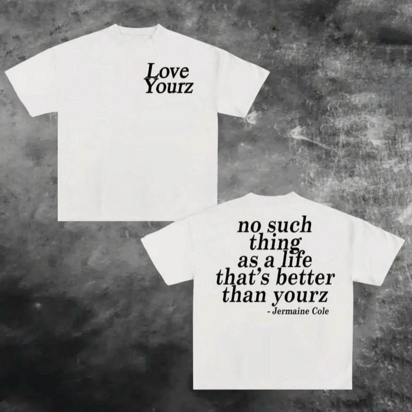 tshirt women J Cole Dreamville Love Yourz Lyrics Graphic t-Shirt VERSION 2, J Cole T-shirt, Cotton tshirt swap