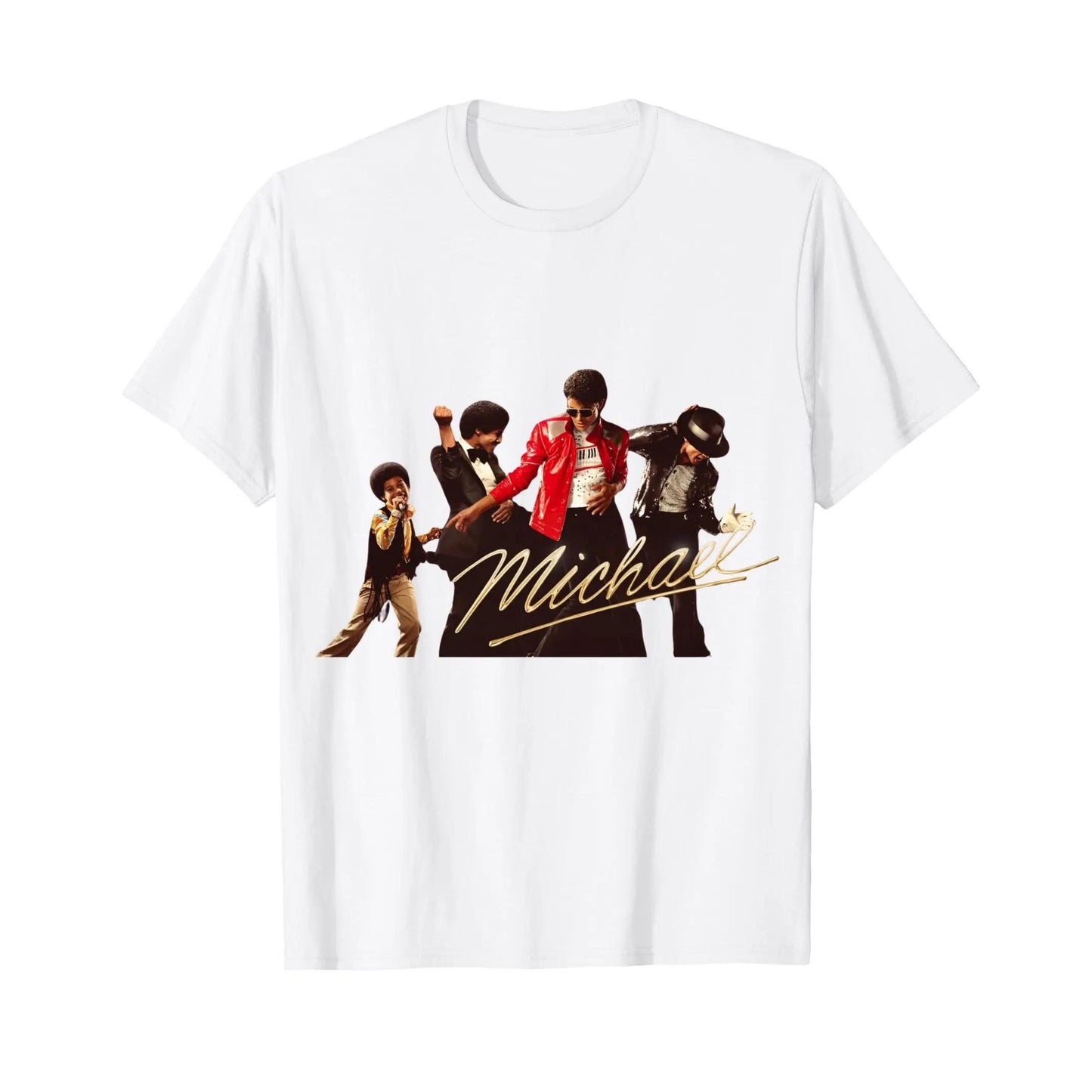 Michael Jackson Iconic Pose With Signature And Sparkling Jacket Design Perfect For Music Lovers And Pop Culture Fans Ideal Gift For Friends Family Or Yourself During Spring Summer Seasons Fashion T-Shirt