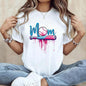 Cotton Short Sleeve T-Shirt Baseball Mom Graphic T-Shirt - 100%25 Casual Crew Neck with Baseball Bat & Pink Drip Design for Sports Moms Graphic tees, washed shirt, hoodie and sweatshirt