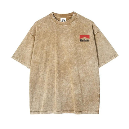 Vintage Washed T-Shirt 100%25 Cotton – Oversized Casual Tee for Men & Women, Everyday Essential.8 Streetwear